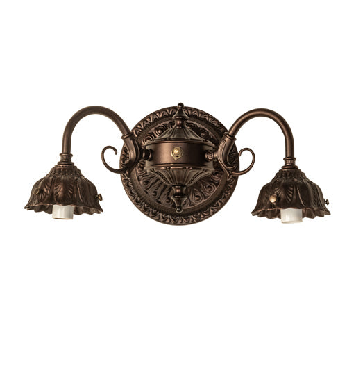 Meyda 13" Wide Victorian 2 Light Hardware '14703