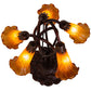 Meyda 17" High Amber Tiffany Pond Lily 5 LT Accent Lamp '14931