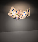 Meyda 18" Square Metro Fusion Tossalad Flushmount '149824