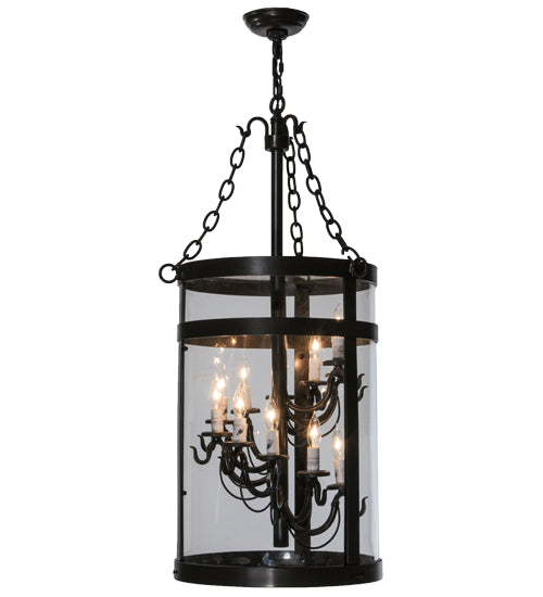 Meyda 15"w Cilindro Espiral Led Pendant - 150323