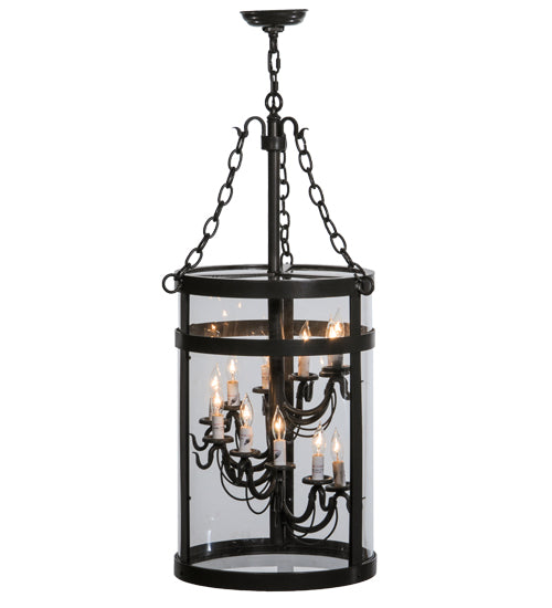 Meyda 15"w Cilindro Espiral Led Pendant - 150323