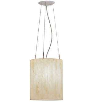 Meyda 10" Wide Cilindro De Marfil Lino Pendant '150735