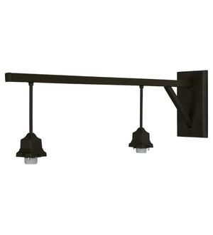 Meyda 5"W X 11.5"H X 37.5"D Oil Rubbed Bronze 2 LT Island Wall Sconce Hardware '150904