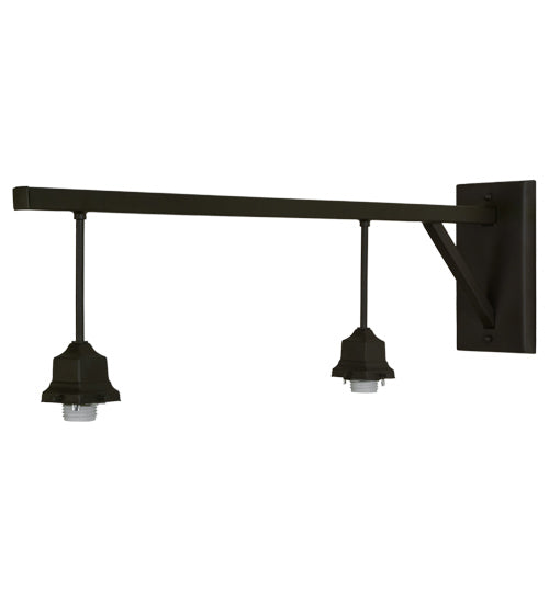 Meyda 5"W X 11.5"H X 37.5"D Oil Rubbed Bronze 2 LT Island Wall Sconce Hardware '150904