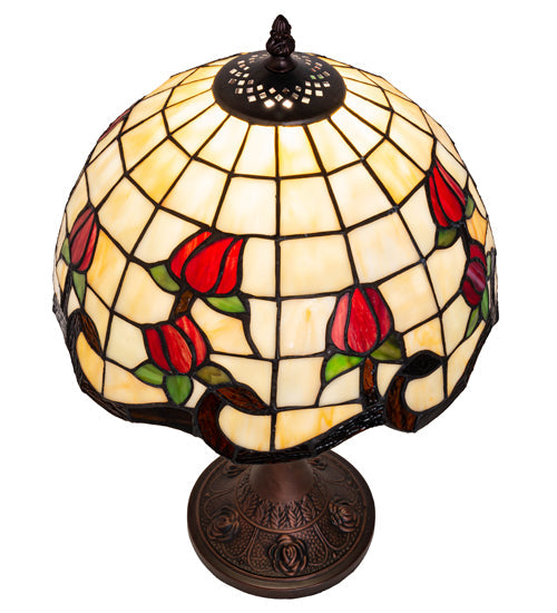 Meyda 19" High Roseborder Table Lamp- 151293