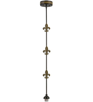Meyda 5"W Fleur-de-lis Pendant Hardware '151520