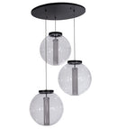 Meyda 34"w Bola Cilindro 3 Lt Cascading Pendant - 152074