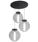 Meyda 34"w Bola Cilindro 3 Lt Cascading Pendant - 152074