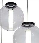 Meyda 34"w Bola Cilindro 3 Lt Cascading Pendant - 152074