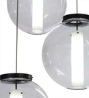 Meyda 34"w Bola Cilindro 3 Lt Cascading Pendant - 152074