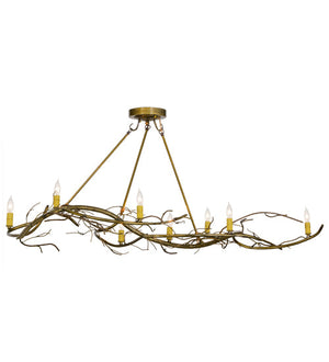 Meyda 57"L Winter Solstice 8 LT Oblong Chandelier '152375
