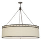 Meyda 54"w Cilindro Circle X Textrene Led Pendant - 152581
