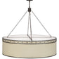 Meyda 54"w Cilindro Circle X Textrene Led Pendant - 152581