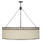 Meyda 54"w Cilindro Circle X Textrene Led Pendant - 152581