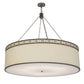 Meyda 54"w Cilindro Circle X Textrene Led Pendant - 152581