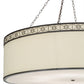 Meyda 54"w Cilindro Circle X Textrene Led Pendant - 152581