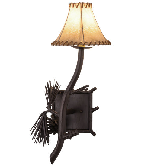 Meyda 10"W Lone Pine Left Wall Sconce '152832