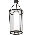 Meyda 18"W Cilindro Tapered Semi-Flushmount- 153383