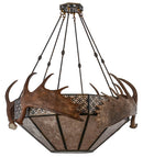 Meyda 54"W Antlers Moose Inverted Pendant- 154279