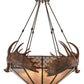 Meyda 54"W Antlers Moose Inverted Pendant- 154279