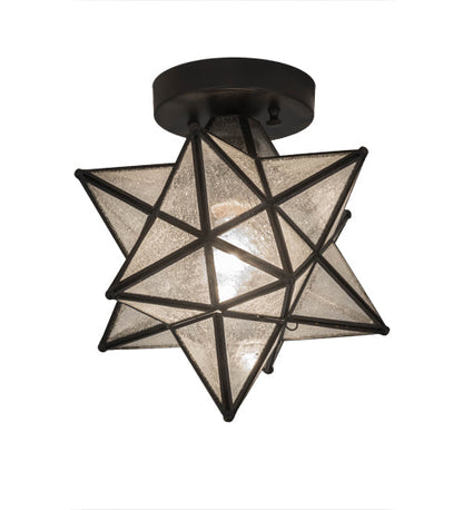 Meyda 9"W Moravian Star Flushmount '155264