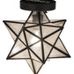Meyda 9"W Moravian Star Flushmount '155264