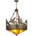 Meyda 24"W Ducks in Flight Inverted Pendant '155789