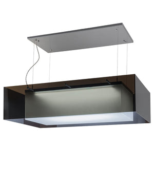 Meyda 48" Long Quadrato Shadow Box LED Oblong Pendant- 157722