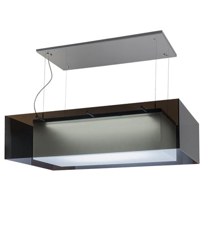 Meyda 48" Long Quadrato Shadow Box LED Oblong Pendant- 157722