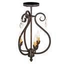 Meyda 12"w Antonia 3 Lt Chandelier- 157891