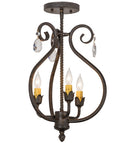 Meyda 12"w Antonia 3 Lt Chandelier- 157891