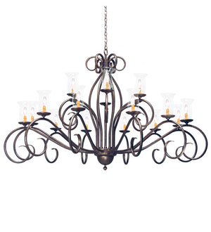 Meyda 72" Wide Sienna 18 Light Two Tier Chandelier '157991