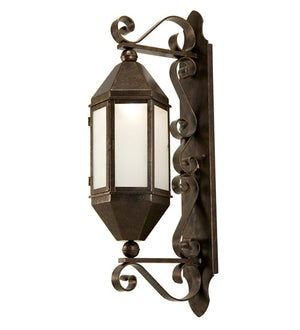 Meyda 10" Wide Plaza Lantern Wall Sconce 158273