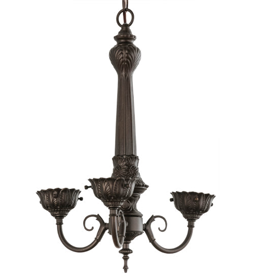 Meyda 14"W Mahogany Bronze 3 LT Chandelier Hardware '158699