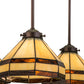 Meyda 27"w Middleton Art Glass Ceiling Medallion 4 Lt Pendant - 159298