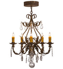 Meyda  24"W French Elegance 5 LT Chandelier- 159601