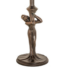 Meyda 10" High Pond Lily Nouveau Lady Table Base '16166