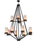 Meyda 60"W Galen 12 LT Two Tier Chandelier '161802