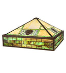 Meyda 27" Square Pinecone Ridge Shade '161980