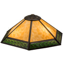 Meyda 19" Wide Greek Key Mission Shade '162464