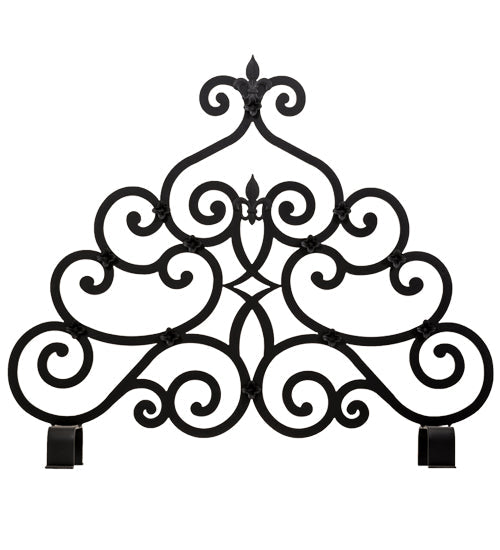 Meyda 36" Wide X 32" High Fleur-de-lis Fireplace Screen '162817