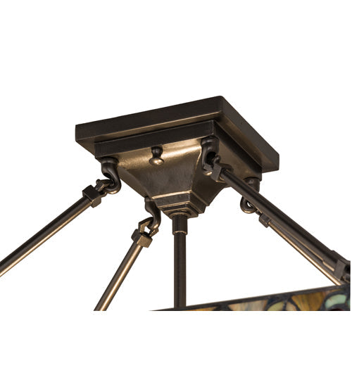 Meyda 16"H Oil Rubbed Bronze 2 LT Semi-Flushmount Hardware '163230