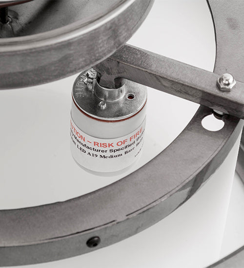 Meyda 15"w Cilindro Campbell Flushmount- 167935