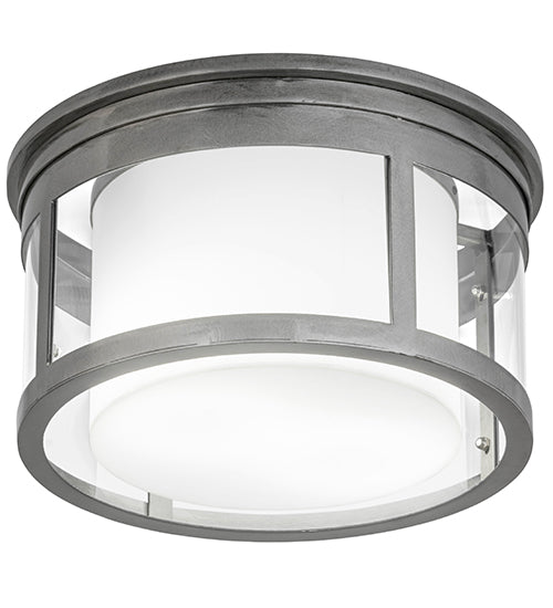 Meyda 15"w Cilindro Campbell Flushmount- 167935