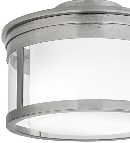 Meyda 15"w Cilindro Campbell Flushmount- 167935