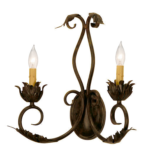 Meyda 16" Wide Felicia 2 Light Wall Sconce- 168161