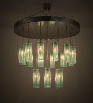 Meyda 48" Wide Metro 18 LT Murano Cascading Pendant '168262