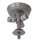 Meyda 6.5"W Nickel 3 LT Flushmount Hardware '168857