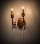 Meyda 10"W Antonia 2 LT Wall Sconce- 169657