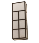 Meyda 12" Wide Quadrato Helsinki Wall Sconce- 171145